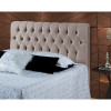 Cabeceira De Cama Queen Size 1,60cm Lara Tecido Veludo Bege – Php Mobília - 1