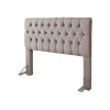 Cabeceira De Cama Queen Size 1,60cm Lara Tecido Veludo Bege – Php Mobília - 2
