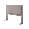 Cabeceira Cama Box Casal 1,40m Estofada Turim Com Framer Veludo Pavia - Bege - 2