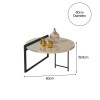 Mesa De Centro Orquídea Mdf 15mm Para Sala De Estar - Off White - 3