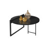 Mesa De Centro Para Sala E Quarto Orquídea - Preto - 2