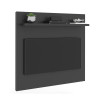 Rack Com Painel Para Tv Retro Preto Yan